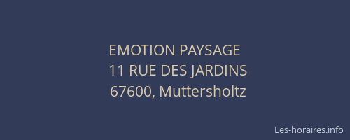 EMOTION PAYSAGE