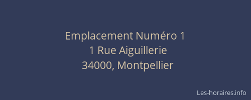 Emplacement Numéro 1