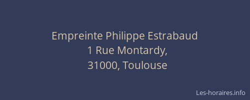 Empreinte Philippe Estrabaud