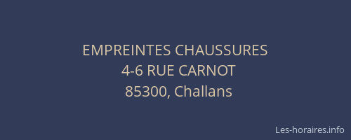 EMPREINTES CHAUSSURES