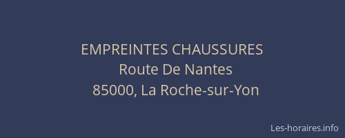 EMPREINTES CHAUSSURES