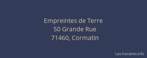 Empreintes de Terre