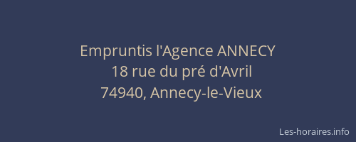 Empruntis l'Agence ANNECY