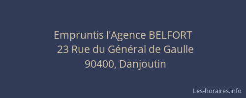 Empruntis l'Agence BELFORT