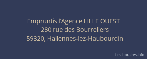 Empruntis l'Agence LILLE OUEST