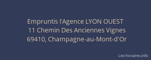 Empruntis l'Agence LYON OUEST