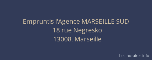 Empruntis l'Agence MARSEILLE SUD