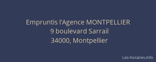 Empruntis l'Agence MONTPELLIER