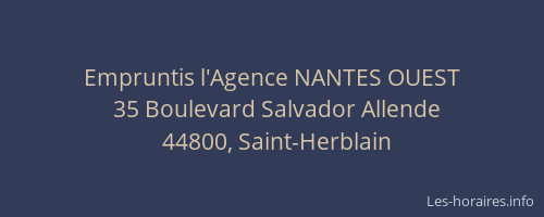 Empruntis l'Agence NANTES OUEST