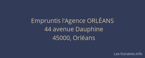 Empruntis l'Agence ORLÉANS