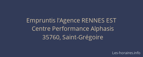 Empruntis l'Agence RENNES EST