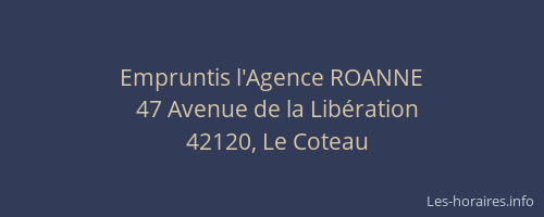 Empruntis l'Agence ROANNE