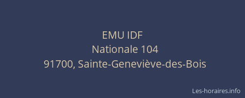 EMU IDF