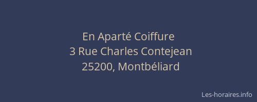 En Aparté Coiffure
