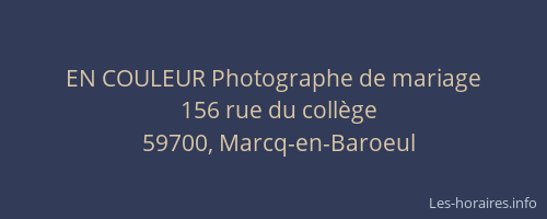 EN COULEUR Photographe de mariage