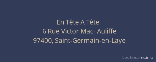 En T&ecirc;te A T&ecirc;te