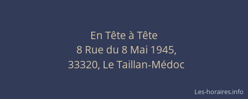 En T&ecirc;te &agrave; T&ecirc;te