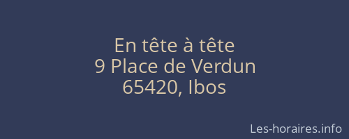 En tête à tête
