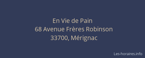 En Vie de Pain