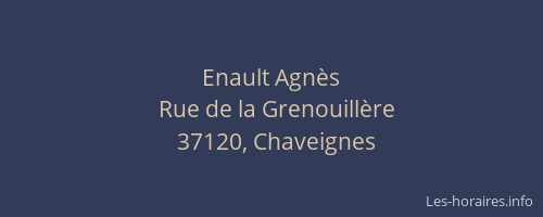 Enault Agn&egrave;s