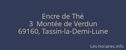 Encre de Thé