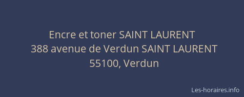 Encre et toner SAINT LAURENT