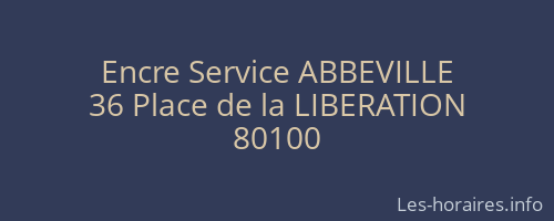 Encre Service ABBEVILLE