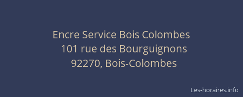 Encre Service Bois Colombes