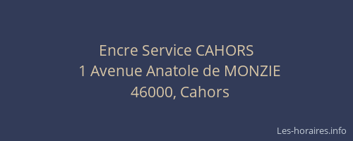 Encre Service CAHORS