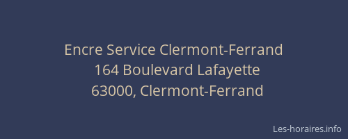 Encre Service Clermont-Ferrand