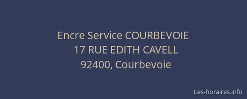 Encre Service COURBEVOIE