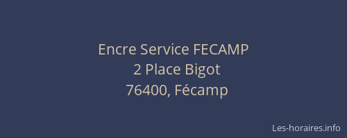 Encre Service FECAMP