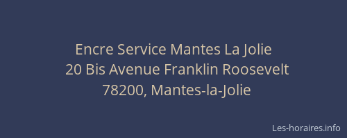 Encre Service Mantes La Jolie