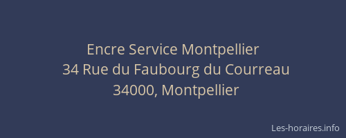 Encre Service Montpellier