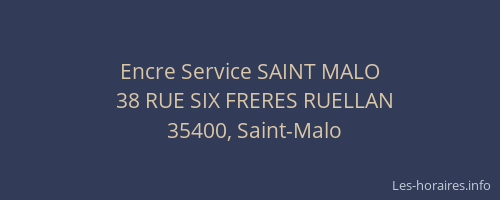 Encre Service SAINT MALO