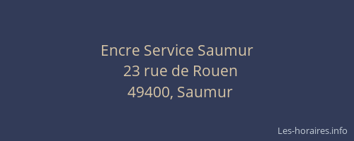 Encre Service Saumur
