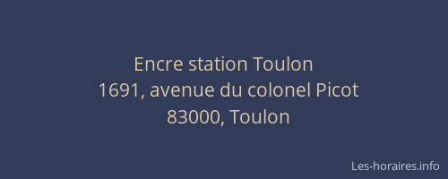 Encre station Toulon