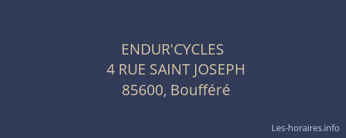 ENDUR'CYCLES