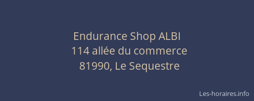 Endurance Shop ALBI