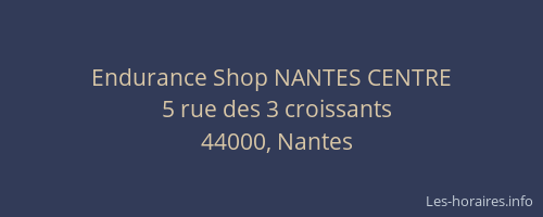 Endurance Shop NANTES CENTRE