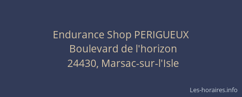 Endurance Shop PERIGUEUX