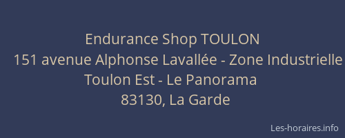 Endurance Shop TOULON