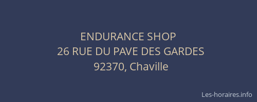 ENDURANCE SHOP