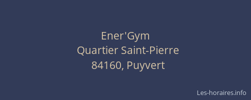 Ener'Gym