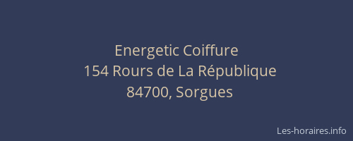 Energetic Coiffure