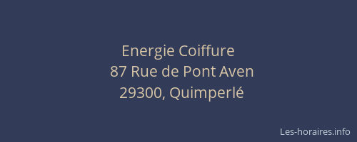 Energie Coiffure