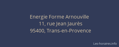 Energie Forme Arnouville