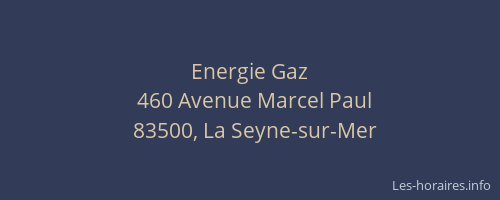 Energie Gaz
