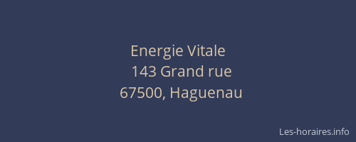 Energie Vitale
