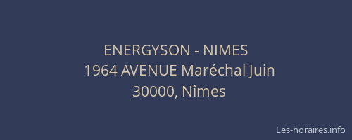 ENERGYSON - NIMES